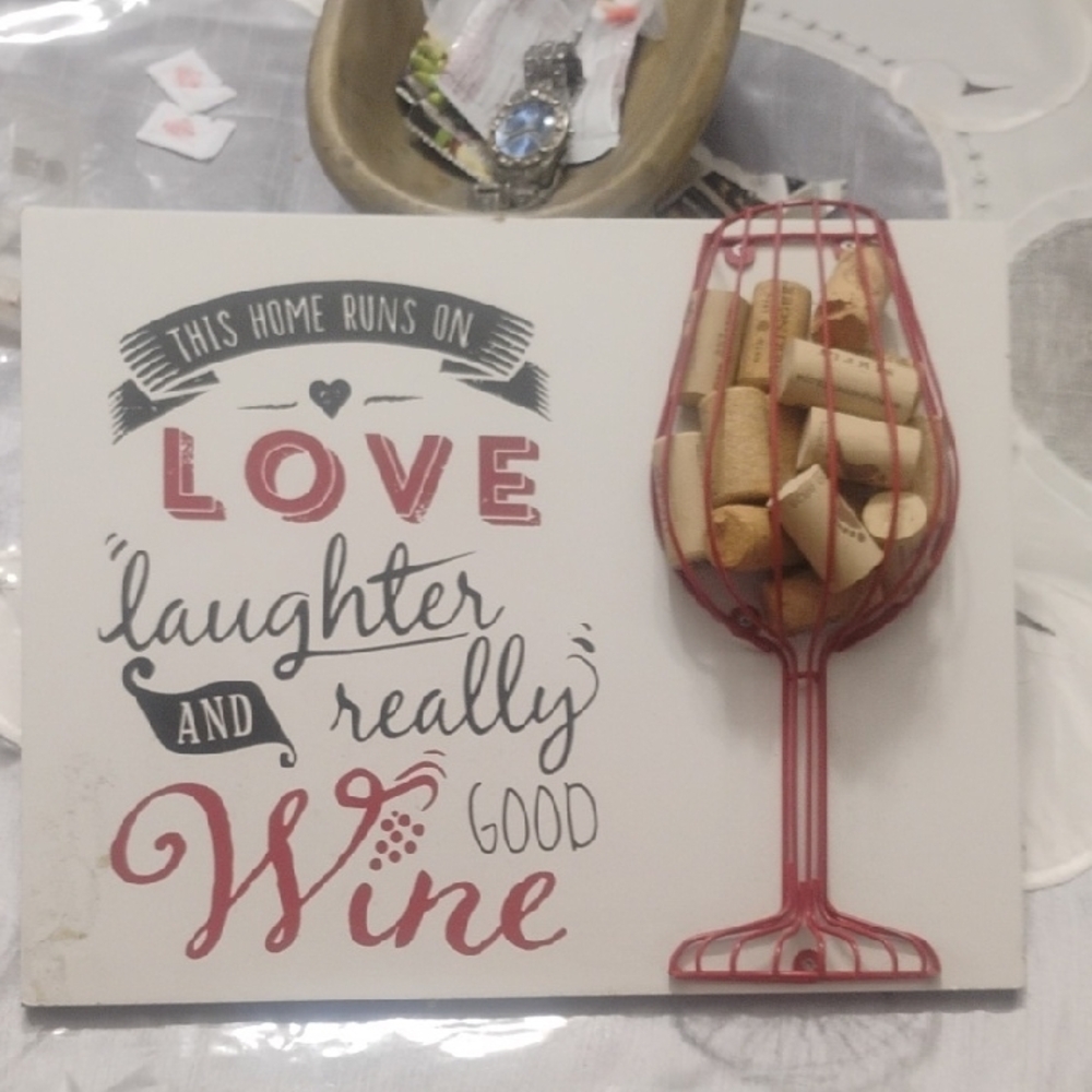 Decorative Wine Cork Holder Sign